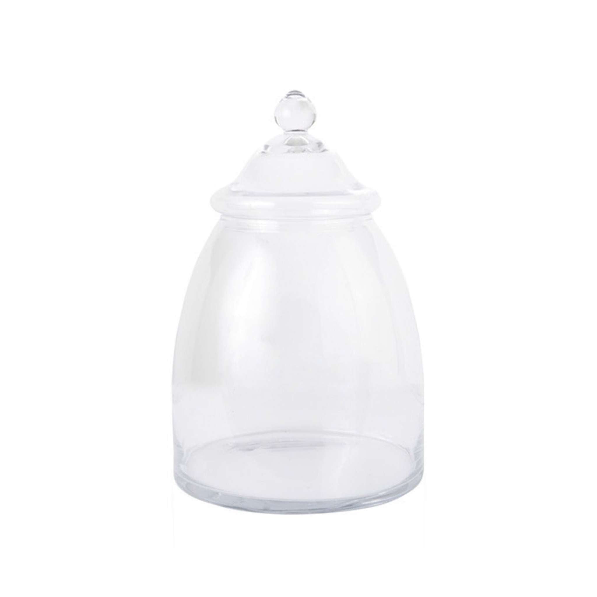 Clear Glass Lidded Cookie/Storage Jar for Kitchen  Glass apothecary jars,  Apothecary jars, Bon bons