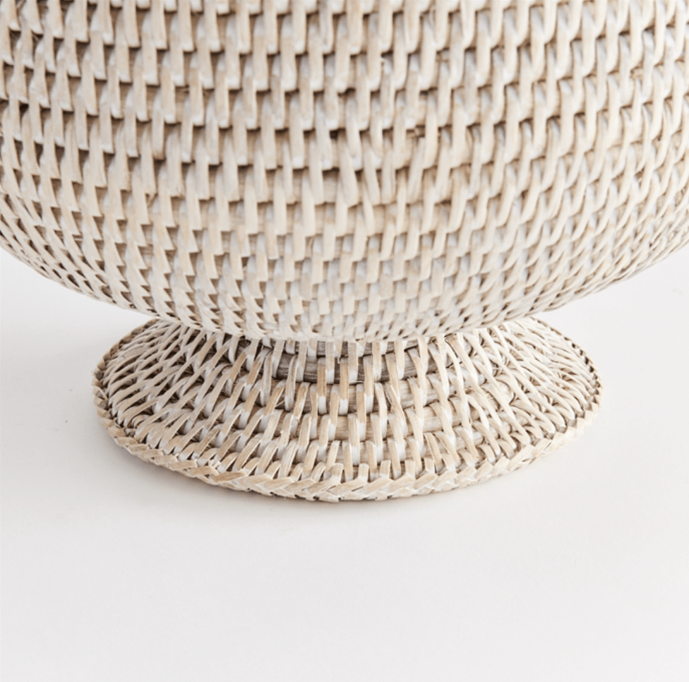 Burma Rattan Footed Cachepot - Foundation Goods