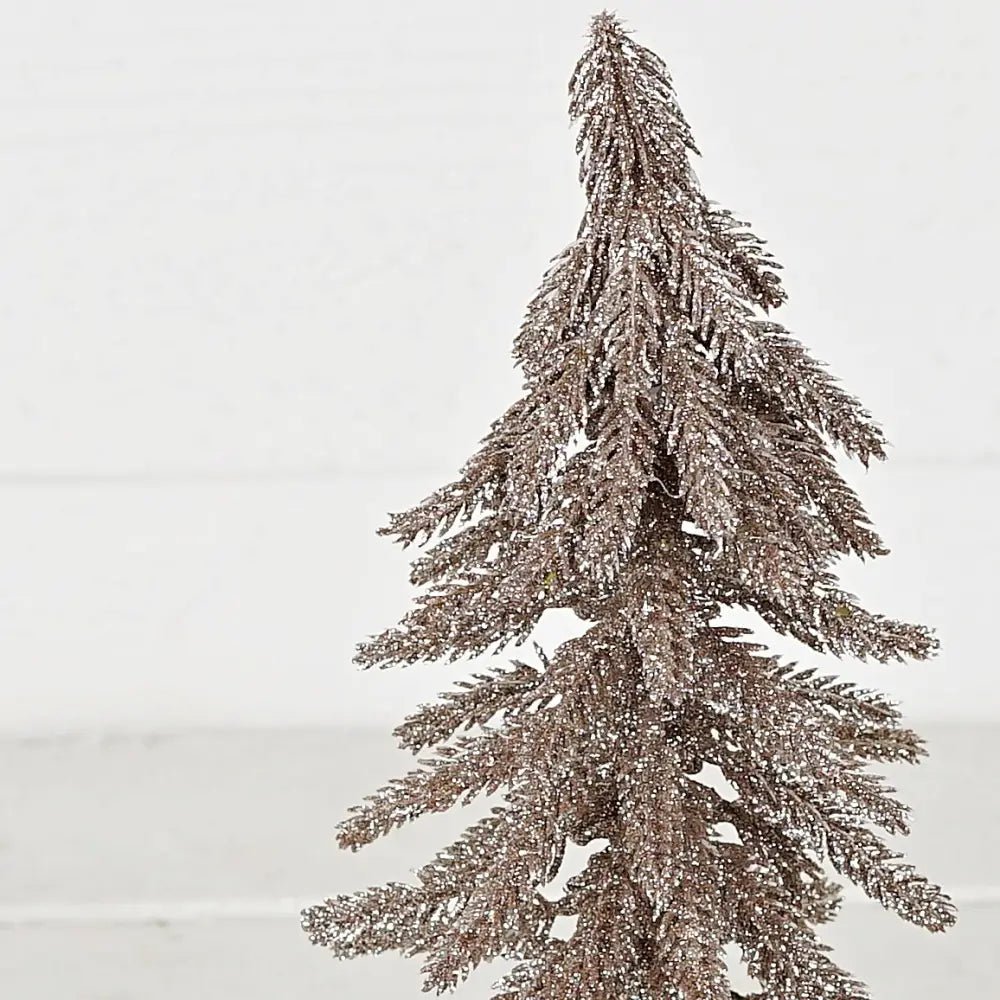 Champagne Glittered Twiggy Pine Tree - Foundation Goods