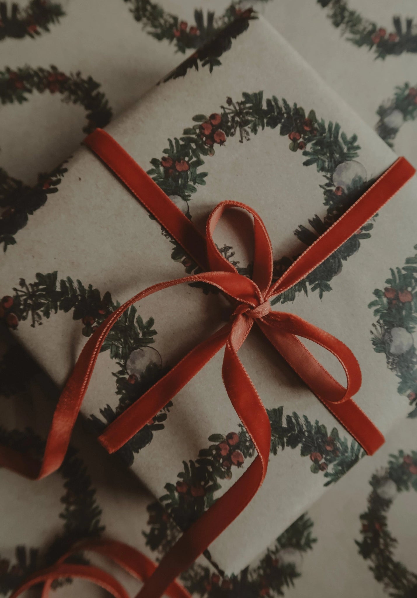 Christmas Wreath Wrapping Paper - Foundation Goods