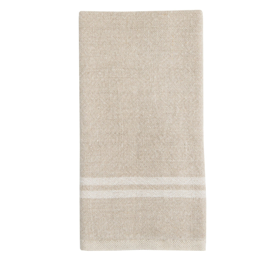 Double Striped Linen Hand Towel - Foundation Goods