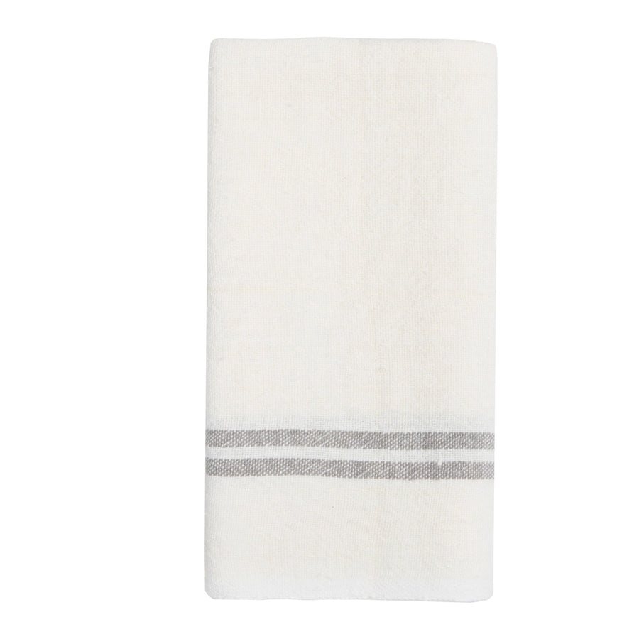 Double Striped Linen Hand Towel - Foundation Goods