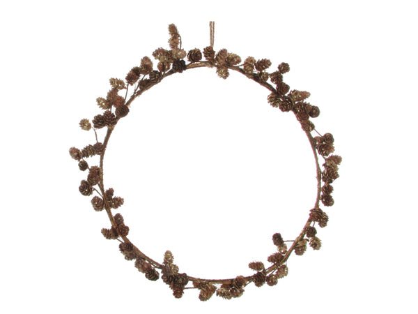 Gold Glitter Cone Wreath - Foundation Goods