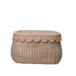 Scalloped Rattan Basket - Foundation Goods