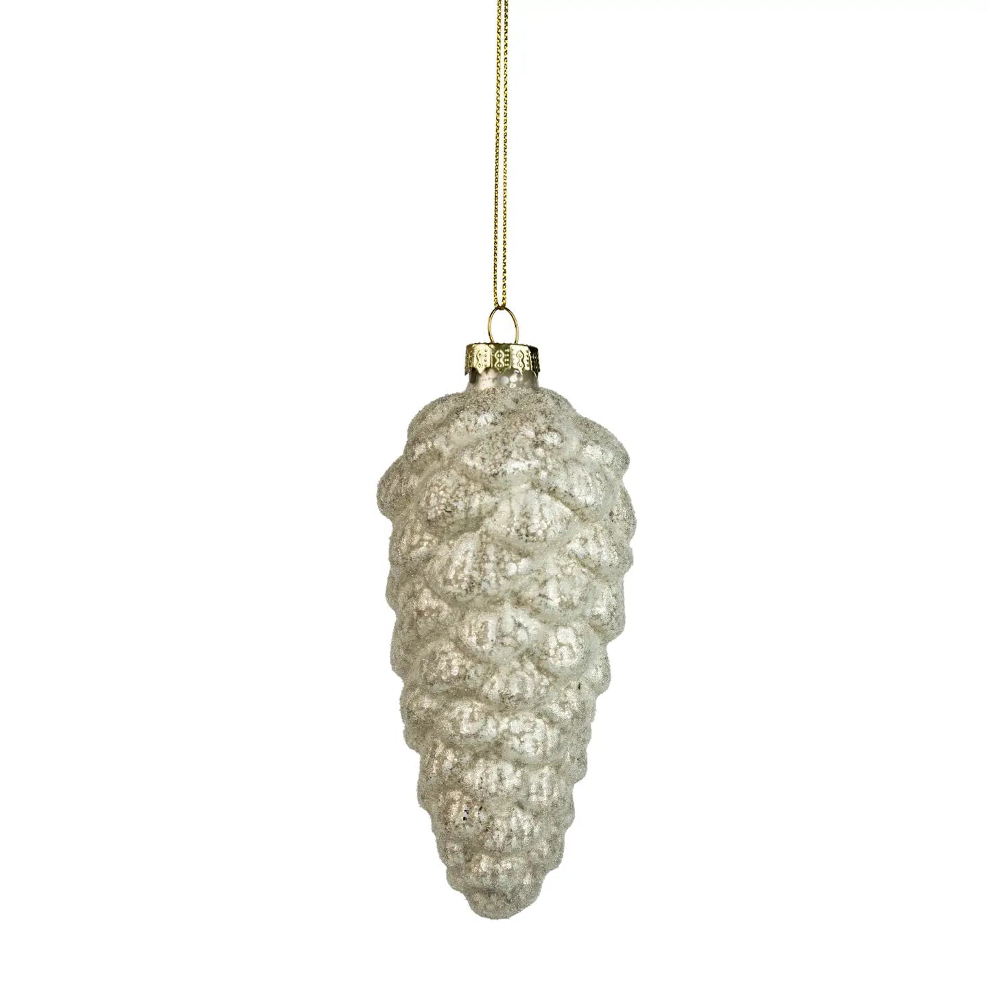 Silver Frost Pinecone Ornament - Foundation Goods