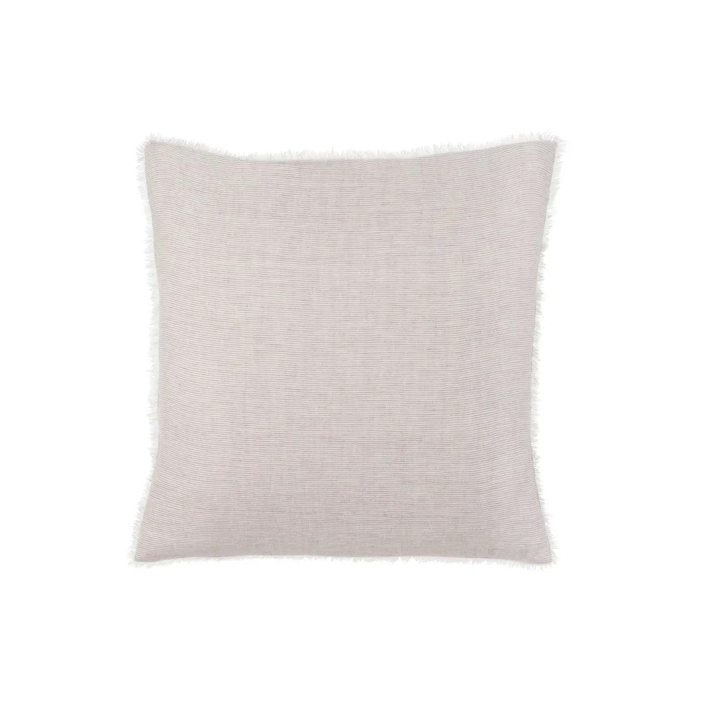 Stripe Grey Lina Linen Pillow - Foundation Goods