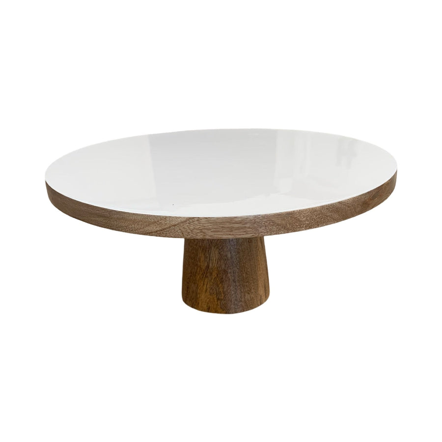 Wood Enamel Cake Stand - Foundation Goods